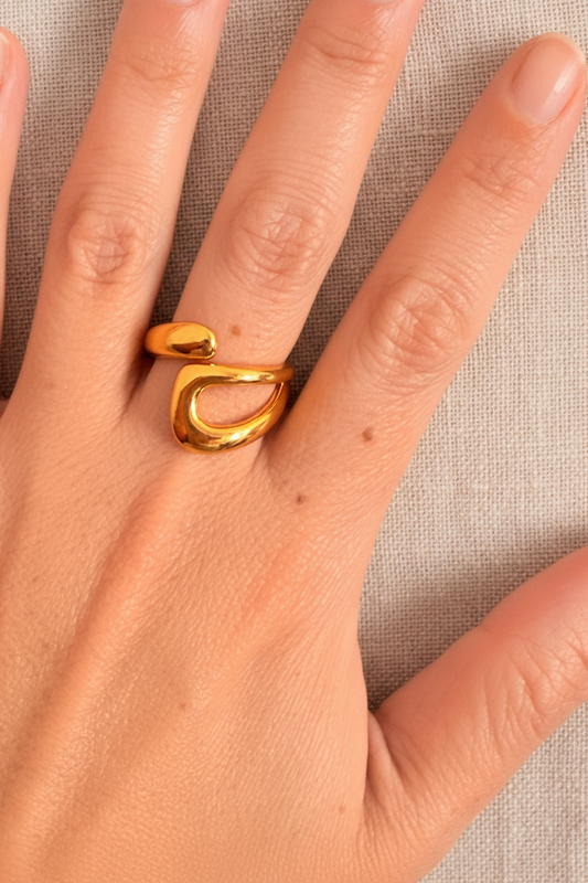 Anillo Ajustable Bañado en Oro / Plata