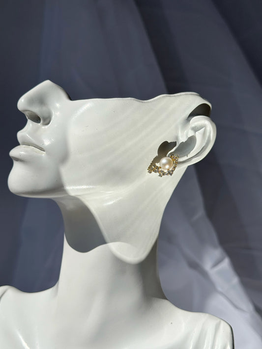 Aros de Perla Natural - Gardenia