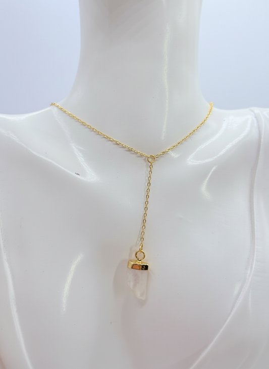 COLLAR WILD FANG - Diente de Nácar en Cadena Y