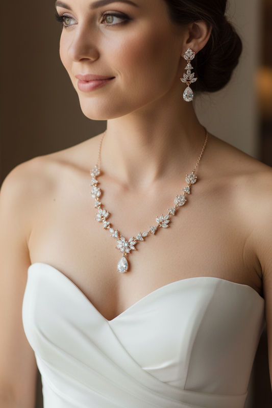 Cómo Elegir Aros y Collar Según el Escote de tu Vestido