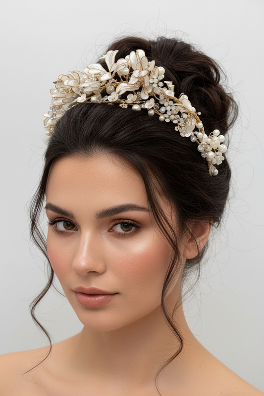 Corona de Novia Flor de Nacar
