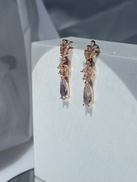 Aros Circones Oro Rosa - Eloidie