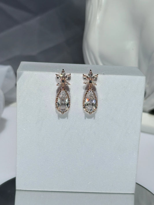 Aros Circones Oro Rosa - Celestial