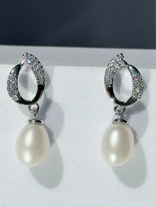 Aros de Perla Natural - Grace
