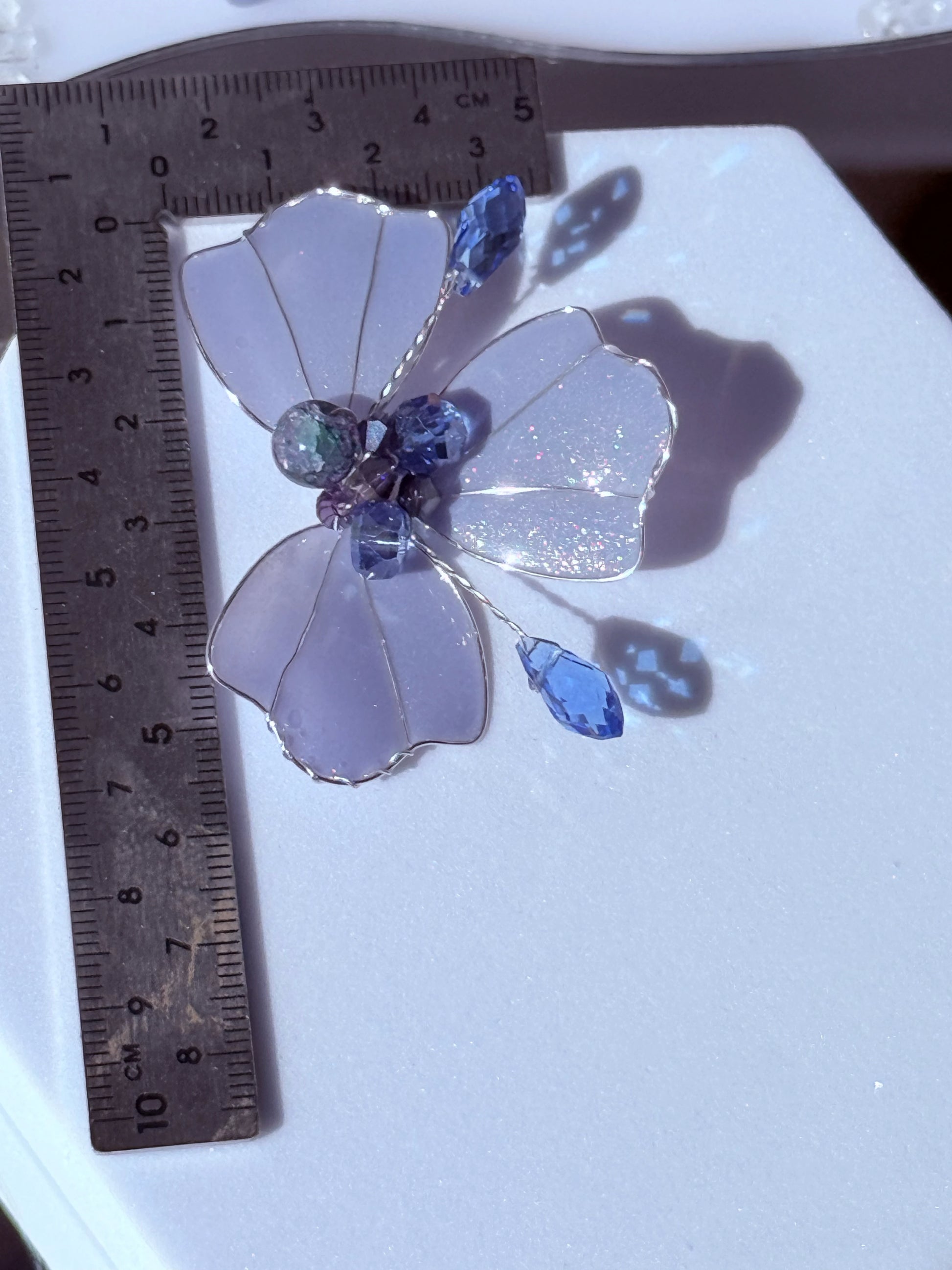 aros flor cristal azul con cristales checos aros grandes livianos y cómodos 