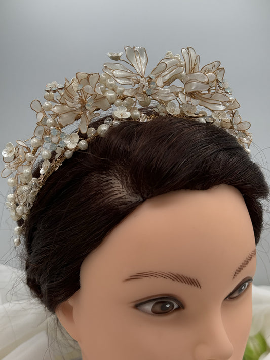 Corona de Novia Flor de Nacar