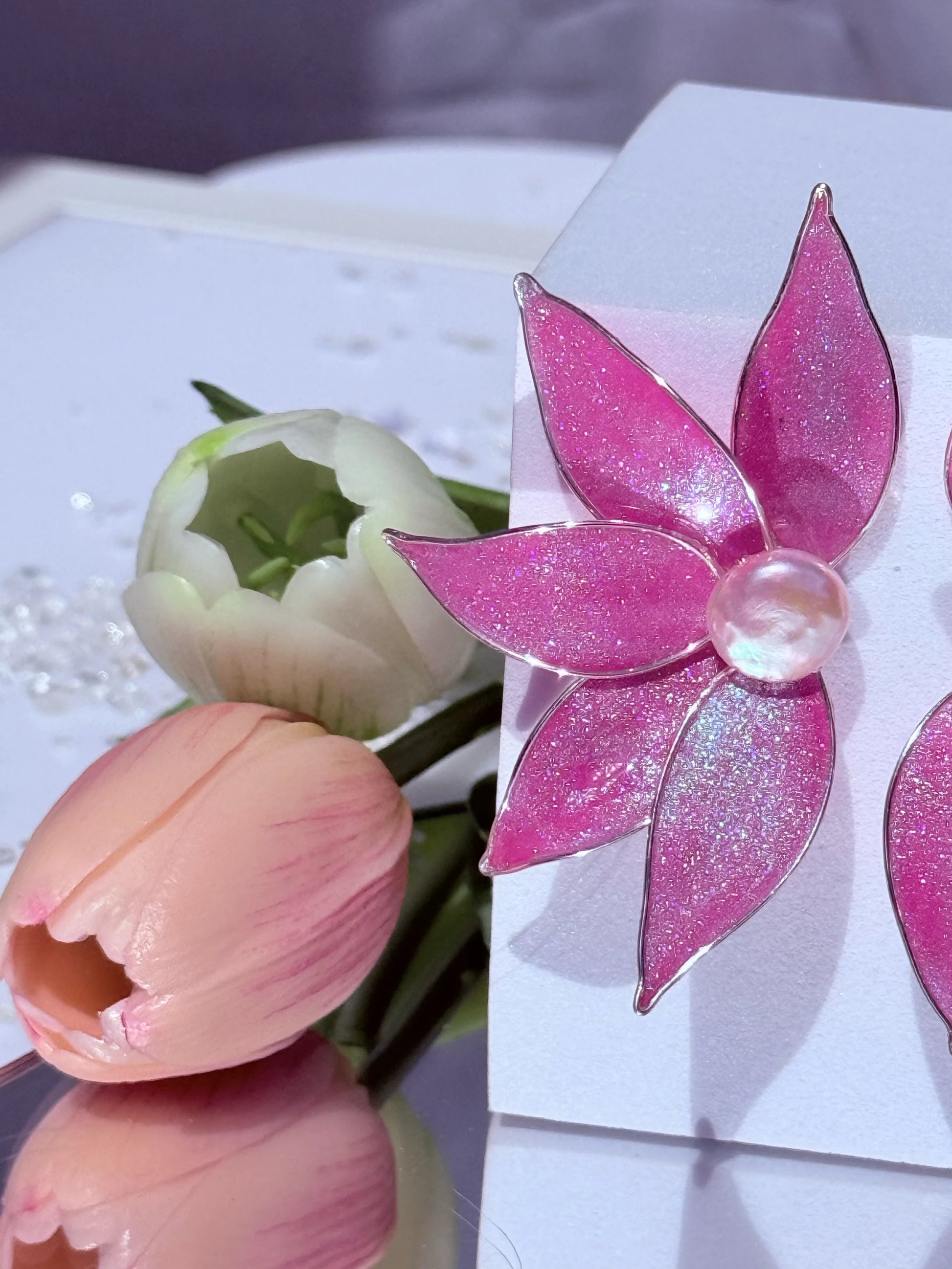 Aros hechos a mano, aros de lujo aros de fiesta aros de novia 
