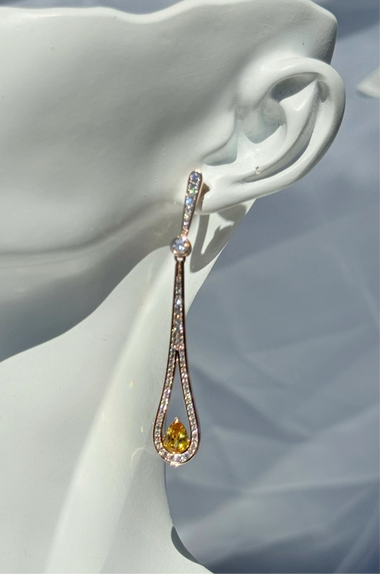 Aros Circones Rose Gold- Solene