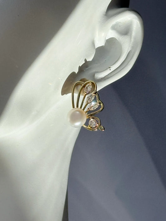 Aros de Perla - Butterfly Pearl