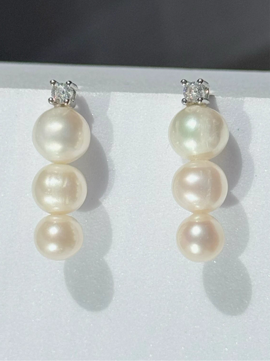 Aros de Perla Natural - Trilogía