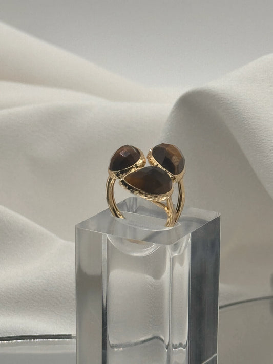 Anillo Trinity Drop - Colección Royal