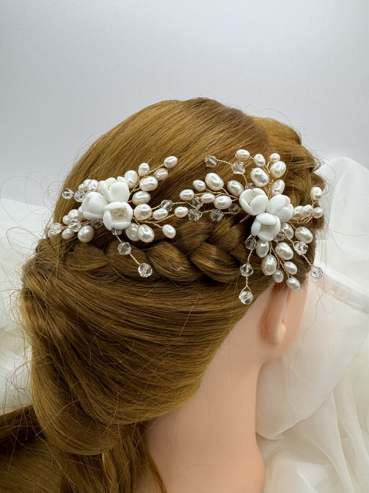 Set de Novia doble Pin - Flor de Luna