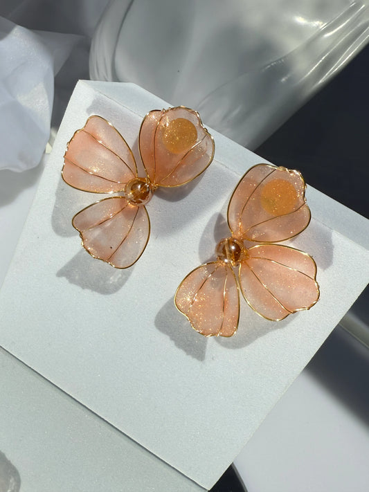 Aros de Autor Flor de Cristal - Damasco Iridiscente