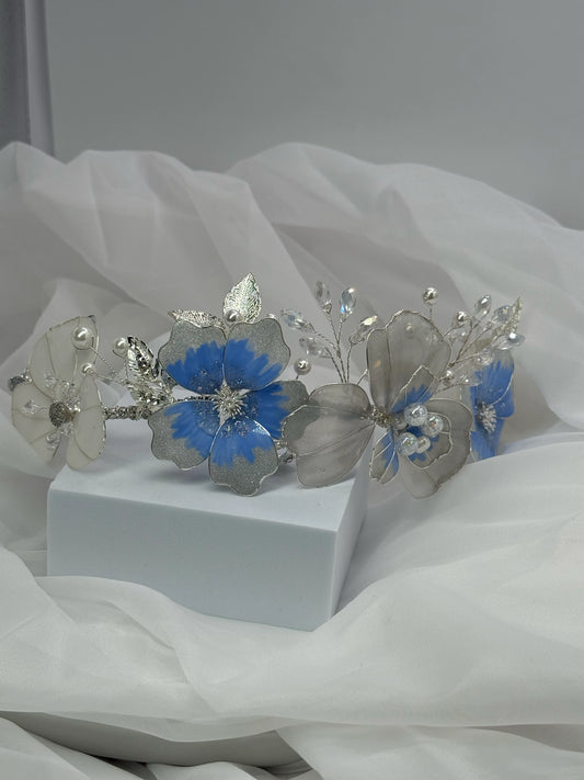 Tocado Flores de Cristal - Ignacia