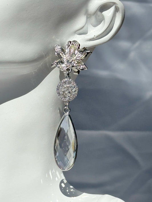 Aros Circones Silver- Bianca