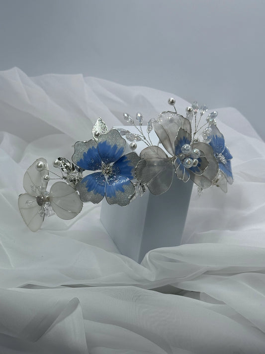 Tocado Flores de Cristal - Ignacia