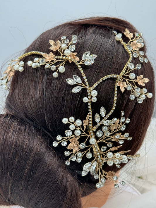 Tocado de Novia Multiforma - Crystal Branch