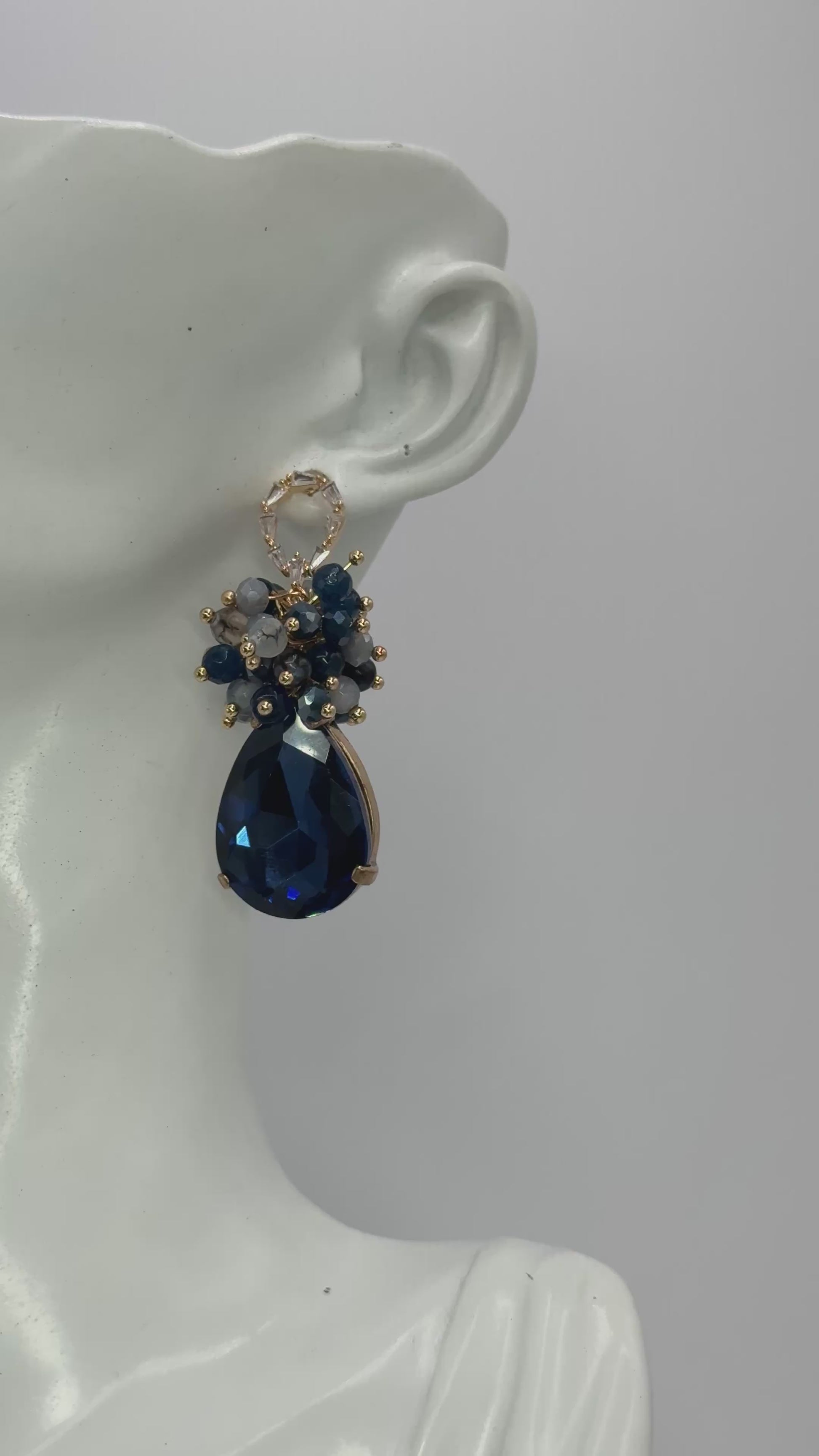 Aros Bora Bora Azul y Gris