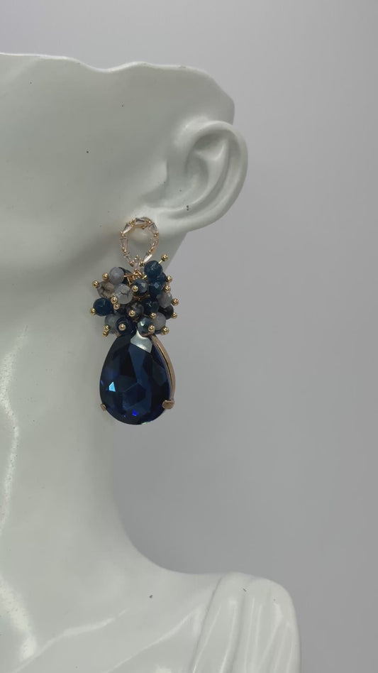 Aros Racimo Bora Bora - Blue & Grey