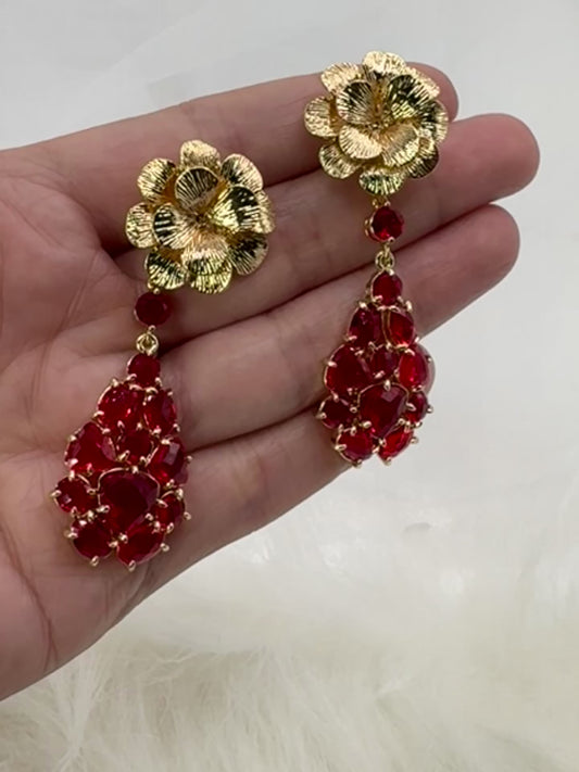 Aros piedras naturales - Imperial Rojo