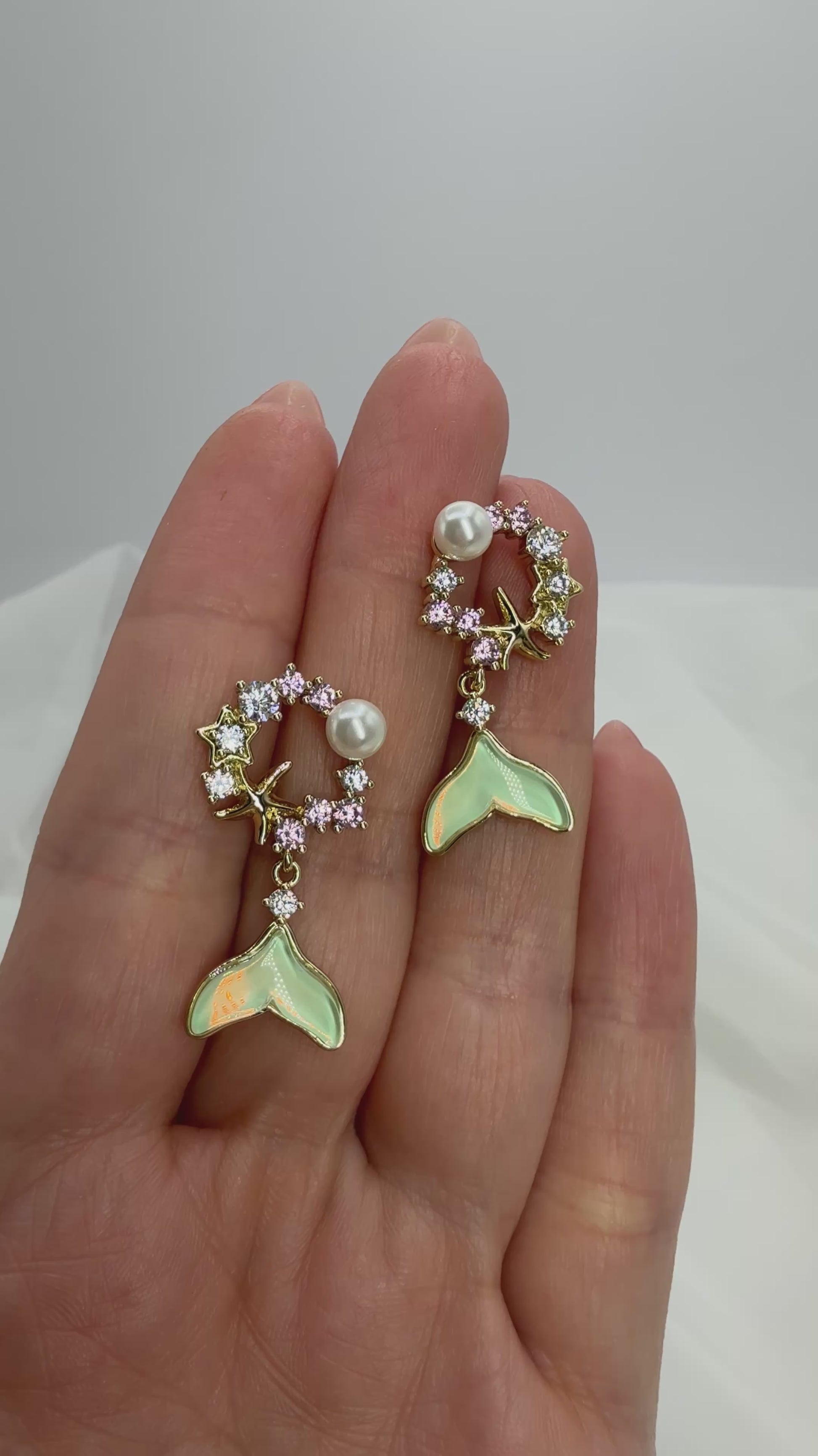 Aros Bañados en Oro - Mermaid Dreams