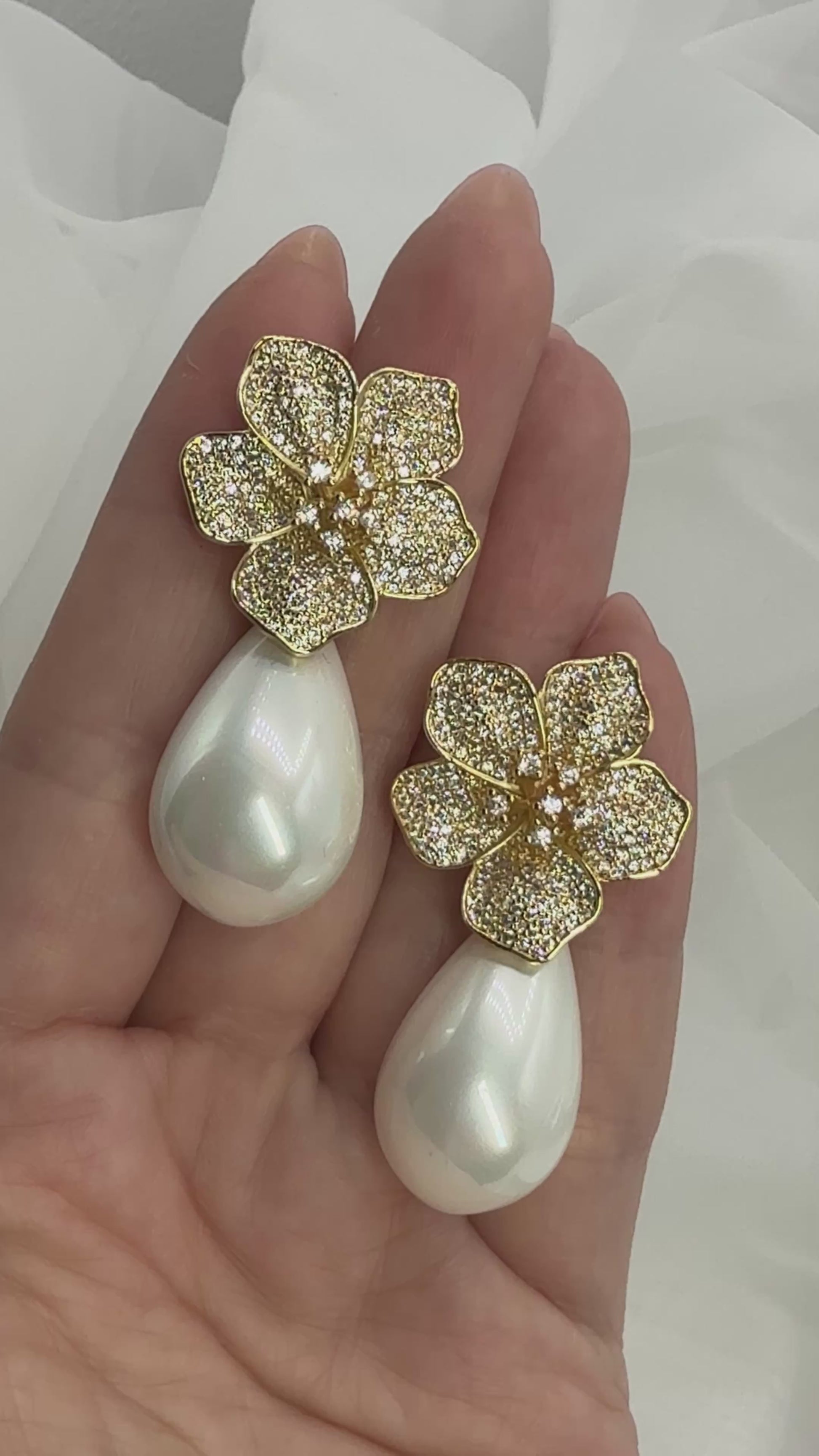 Aros de Perla y Circonitas